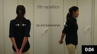 NUHS Physiotherapy - Scapular Retraction (with hands behind back)