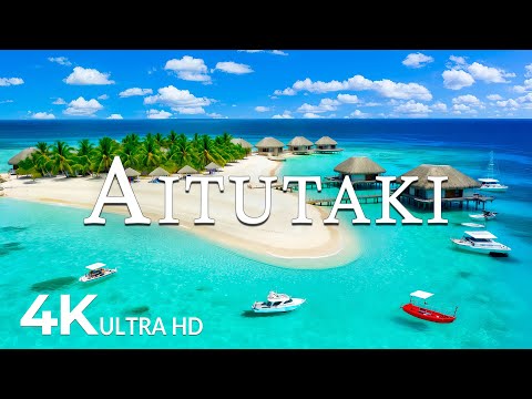 FLYING OVER AITUTAKI (4K UHD) – Soothing Music Along With Beautiful Nature Video - 4K Video UHD #2