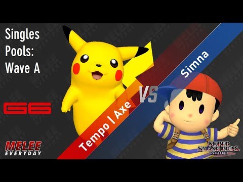 Genesis 6 - Tempo | Axe (Pikachu) vs. Simna ibn Sind (Ness) - SSBM - Singles Pools