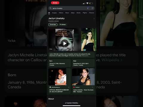 20 Years Since The Death of Jaclyn Linetsky (I FEEL BAD FOR HER WASTING HER TIME AS CAILLOU) (LATE)