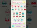 Bra Types Part 2