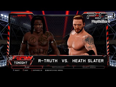 WWE 2K17 PS3 - R-Truth VS Heath Slater - KO Match [2K][mClassic]