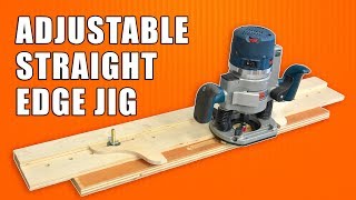 Adjustable Straight Edge Jig for your Wood Router for Fluting, Dados, Rabbets &amp; more!