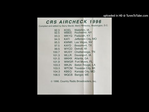 Country Radio Airchecks 1996 - CRS Tape