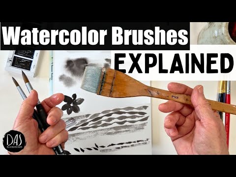 4 Watercolor Brushes Everyone Needs NOW! —  A Full Guide to Knowing Your Brush is Right For The JOB!