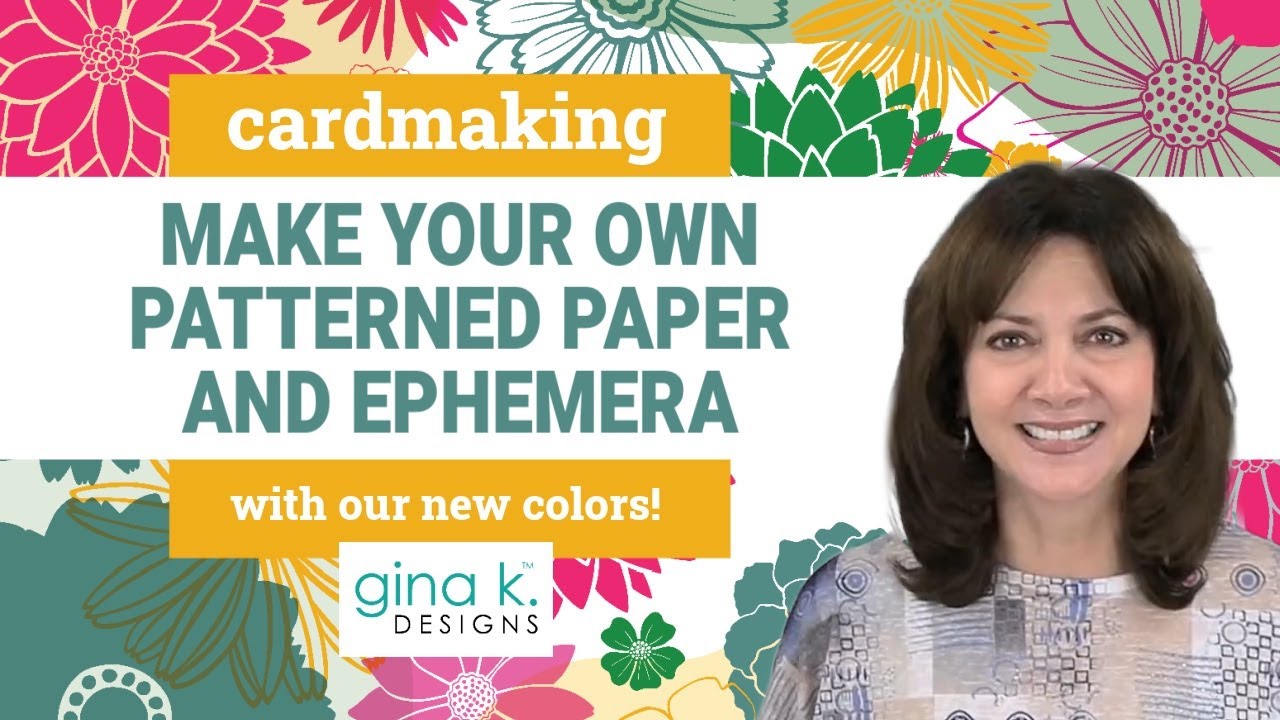 Make Your Own Patterned Paper and Ephemera with our New Colors!