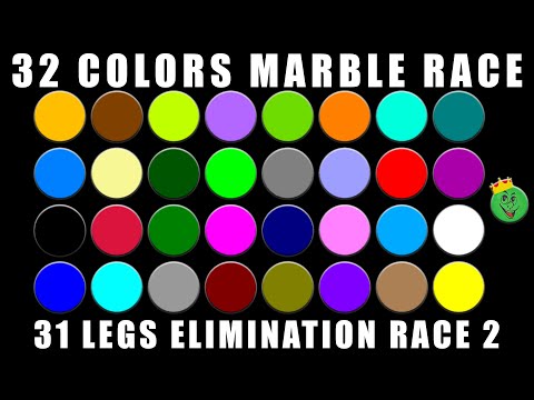 32 Colors Elimination Marble Race with 31 legs 2 / Marble Race King