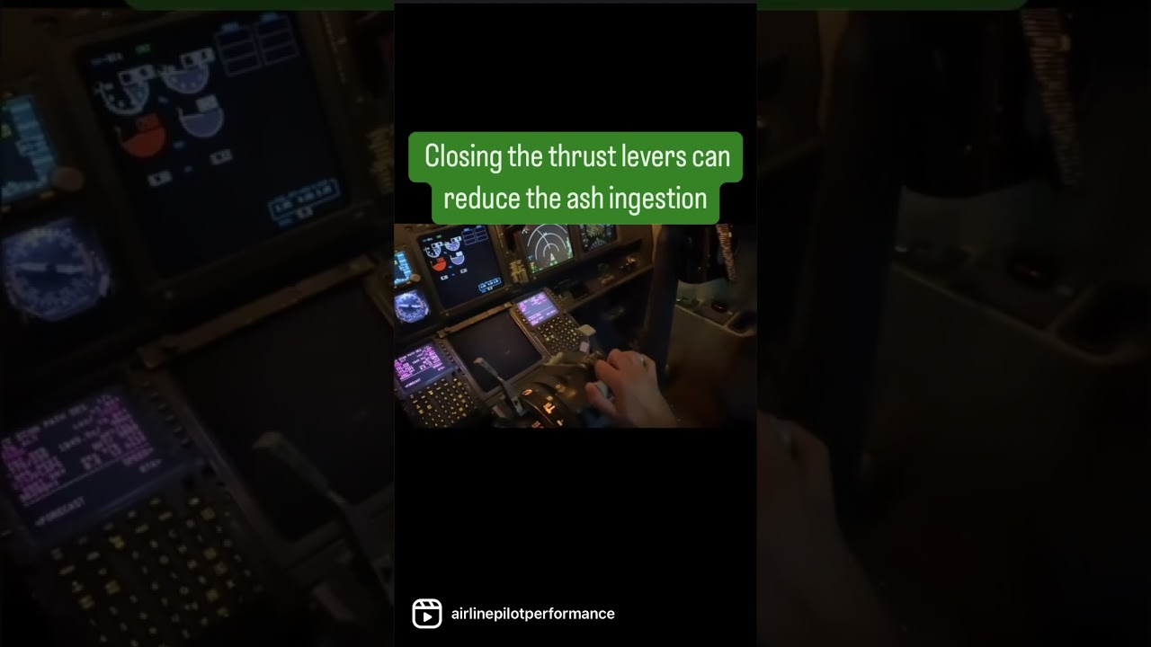 What happens when an aircraft flies through a volcanic ash cloud 🌋✈️