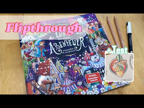 Flipthrough Rita Berman "Das Land der kleinen Abenteuer" | New coloring book + testcoloring