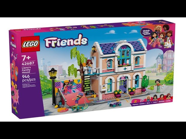 Vídeo relacionado con LEGO Friends Casa Familiar de Liann de Juguete - Set en Miniatura con Jardín, 4 Mini Muñecas, Figuras de Animales Inc. Ajolote y Gecko - Regalo de Cumpleaños para Niñas de 7+ Años - 42687