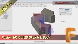 Fusion 360 How To Cut Sketch And Body