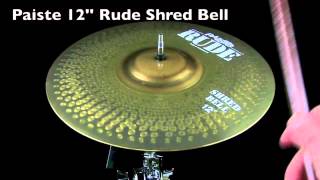 Video thumbnail for Paiste 12'' Rude Shred Bell by The Drum Shop - Portland, Maine