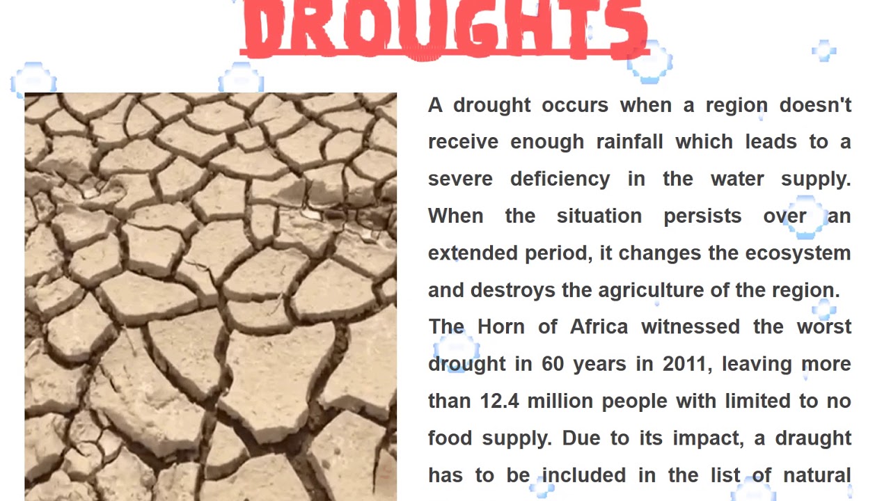 PPT ON NATURAL DISASTERS AND ITS TYPES
