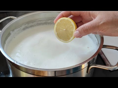 Domaći sir kako se pravi? Sir sa limunom - Video recept