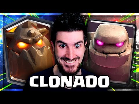 GOLEM E LAVA HOUND COM CLONE NO MESMO DECK DO CLASH ROYALE?!