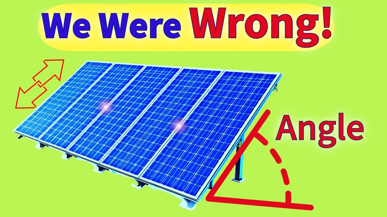 How to Determine the Best Tilt Angle of Solar Panels?