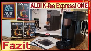 ALDI Expressi ONE Praxistest & Fazit - Cafe Crema Capuccino Latte Macchiato ALDI Kapselmaschine