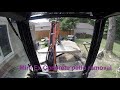 Kubota kx-033 Mini excavator concrete patio removal tear out diy how to dump truck