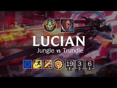 Lucian Jungle vs Trundle - EUW Challenger Patch 8.11