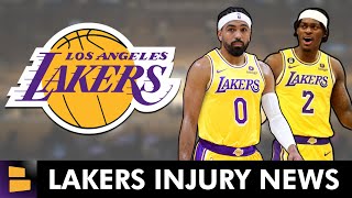 Los Angeles Lakers Injury News Ft. Jarred Vanderbilt, Christian Wood, & Gabe Vincent | Lakers News