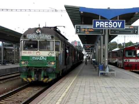 ZSSK 460 055 [Os 8769] departing from Prešov train station