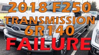 2018 Ford F250 Transmission 6R140 FAILURE, P0735 Incorrect 5th Gear Ration, BURNT Overdrive clutches