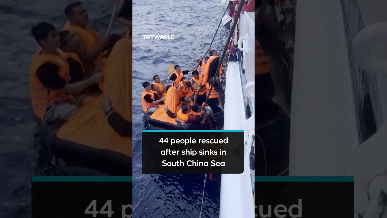 Vietnamese vessel sinks in South China Sea; 44 rescued, 18 still missing