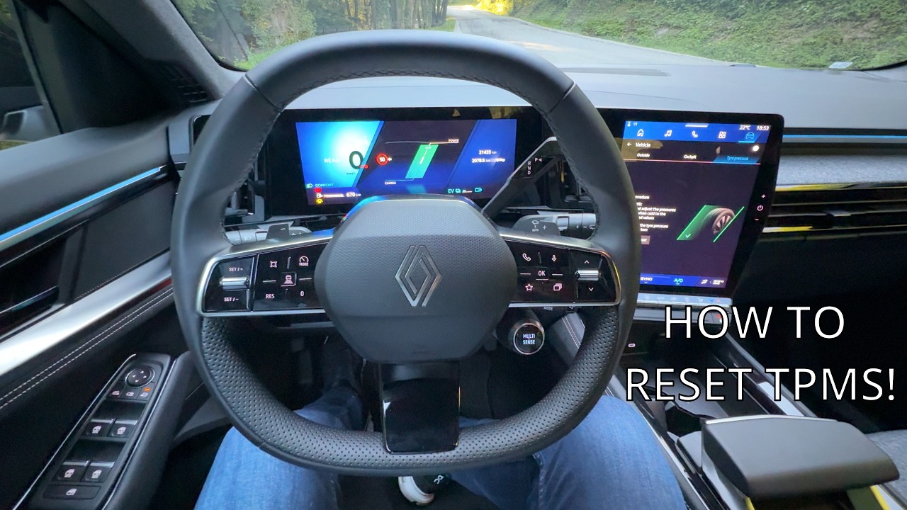 RENAULT AUSTRAL FACELIFT 2026 - how to RESET the TIRE PRESSURE MONITORING SYSTEM