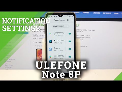 Notifications Settings – ULEFONE Note 8P and Apps Messages