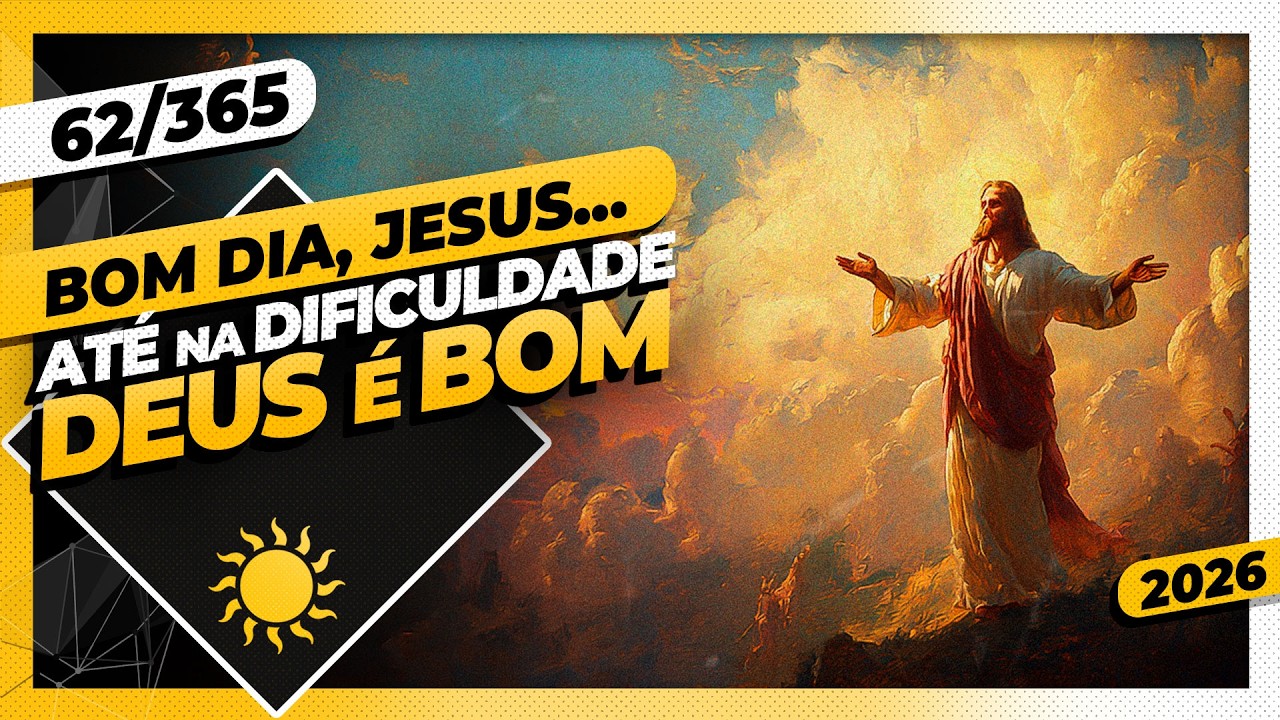 ATÉ NA DIFICULDADE DEUS É BOM - Bom dia, Jesus! 62/365 (2026)