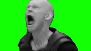 Feyd-Rautha growling Dune Part Two green screen