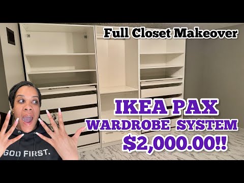 IKEA Pax Wardrobe System| Closet Organization 2024|4K Home Improvement