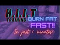 H I I T TRAINING | BURN FAT FAST IN JUST 6 MINUTES!