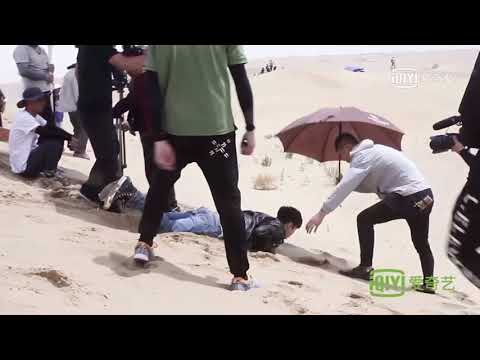 190322 Zhang Yixing Lay - The Golden Eyes behind the scenes 張藝興黃金瞳花絮 莊睿滑沙歡樂多