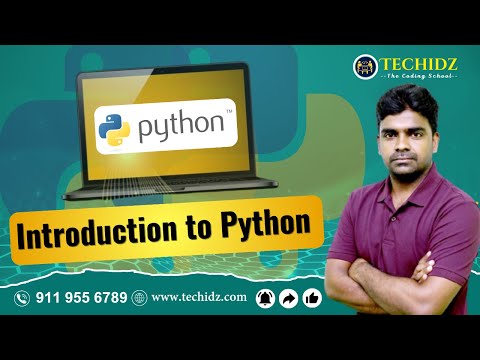 Introduction To Python Python Programming Tutorial Techidz By Srinivas Garapati