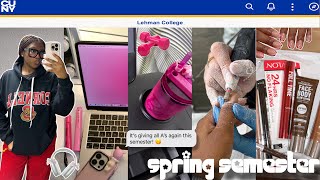 FIRST WEEK OF SPRING SEMESTER🌸 real life as a junior at a cuny college