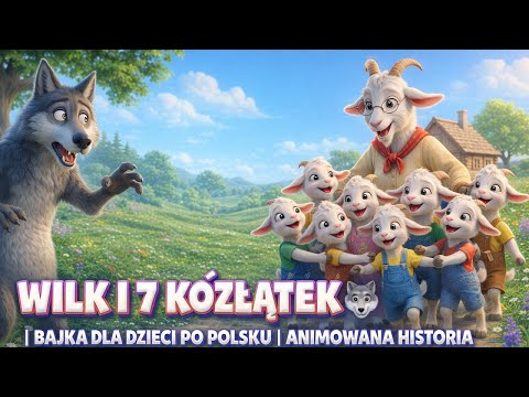 Wilk i 7 Koźlątek 🐺🐐 | Bajka dla Dzieci po Polsku | Animowana Historia