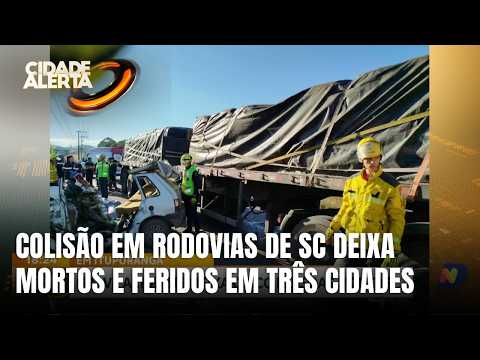 Colisões em rodovias de Santa Catarina resultam em mortes no fim de semana