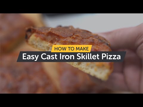 Pizza Hut Pan Pizza in Ooni Cast Iron Skillet! : r/uuni