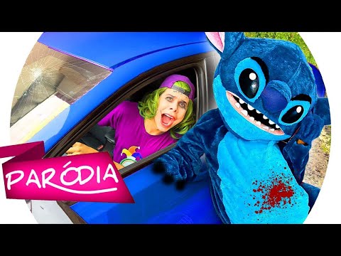 ARLEQUINA TRANSFORMOU O CARRO DO CORINGA NO STITCH *Ele chorou