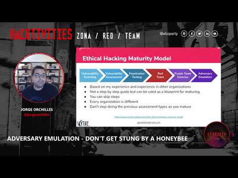 #Eko2020 Zona / Red / Team | Jorge Orchilles: Adversary Emulation - Don't get stung by a Honeybee