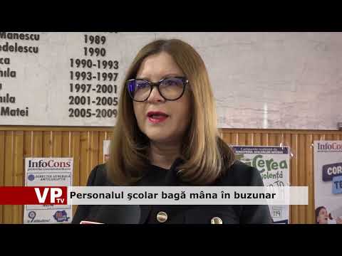 Personalul şcolar bagă mâna în buzunar