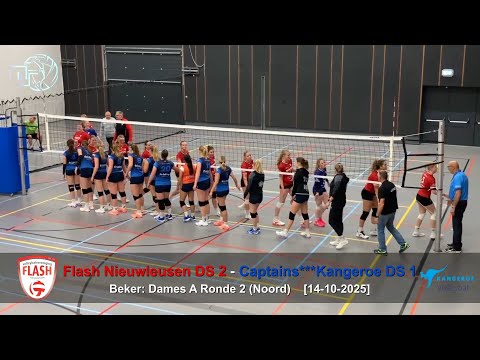 Volleybal Beker Dames A Ronde 2: Flash Nieuwleusen D2 - Captains***Kangeroe D1 [14-10-2025]