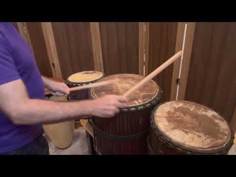 12 Ballet style Dunun (Djun) Rhythms from my new "How To Play Dunun" series