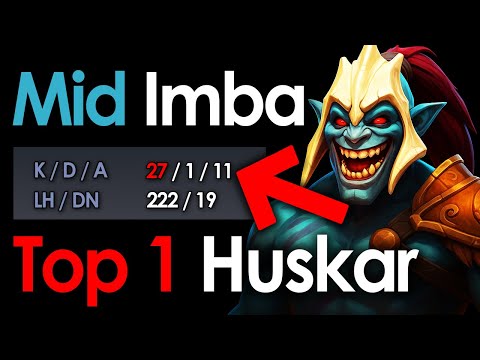 Huskar Mid Absolutely Dominates — 27 Kills Immortal Game | Dota 2 7.40b