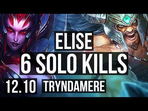 ELISE vs TRYNDAMERE (TOP) | 2.0M mastery, 6 solo kills, 300+ games | NA Diamond | 12.10