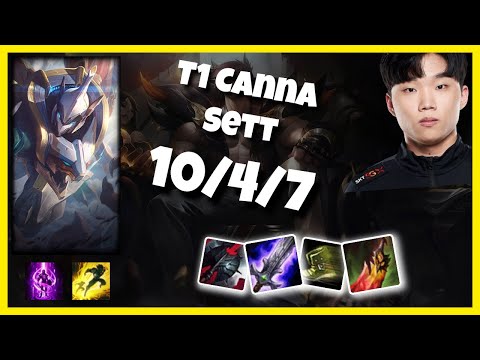 T1 Canna Sett Top (10/4/7) Gameplay Replay - Patch 10.18
