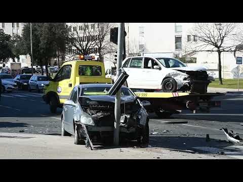 Prometna nesreća na križanju Ulica Franka Lisice i Ante Starčevića u Zadru