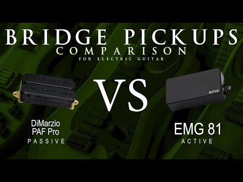 DiMarzio PAF PRO vs EMG 81 - Bridge Guitar Pickup Comparison Tone Demo