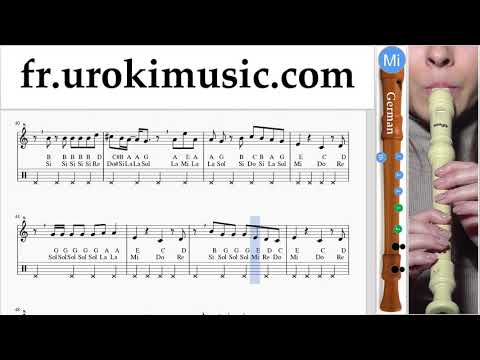 Cours de Flute à bec (G.) Ariana Grande - No Tears Left To Cry Tuto Partitions um-ih829